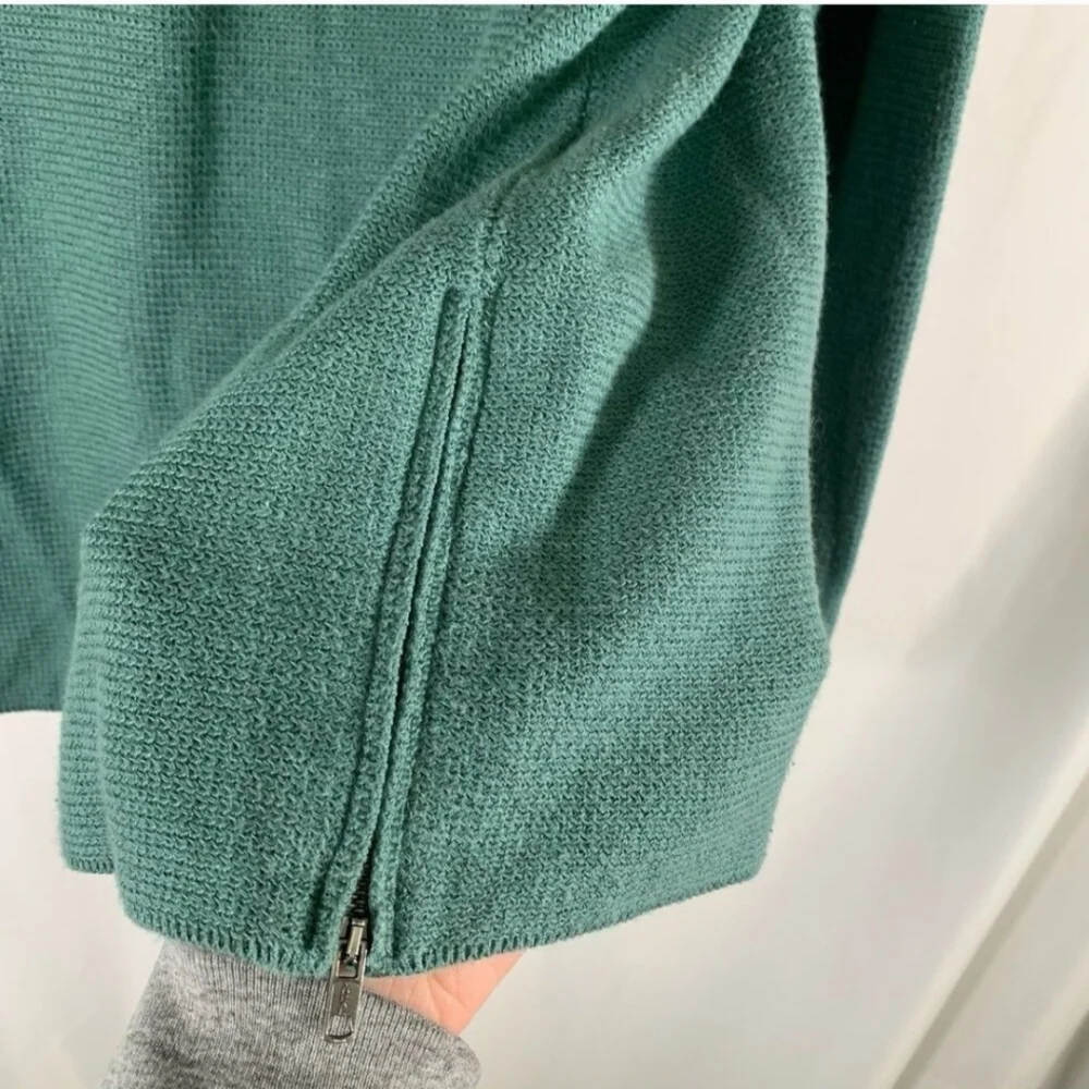 J. Jill Sea Green Round Neck Sweater Sz M EUC - Picture 6 of 9